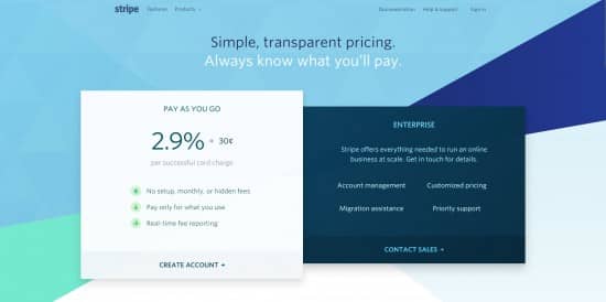 Stripe payment gateway pricing