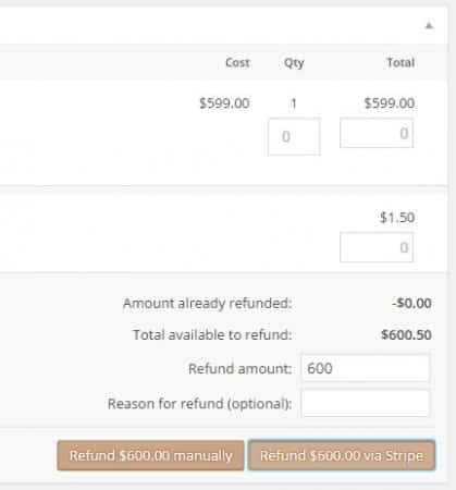 refund via stripe